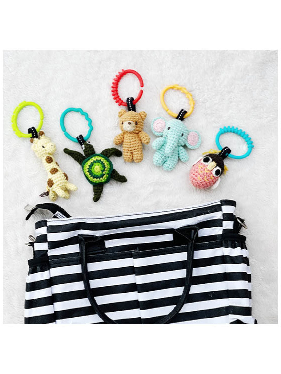 LittleDeity.PH THE HERD Handmade Plushies Bagtag edamama